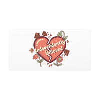 Independently Unloved Heart Print Canvas | Anti Valentine, Single Humor