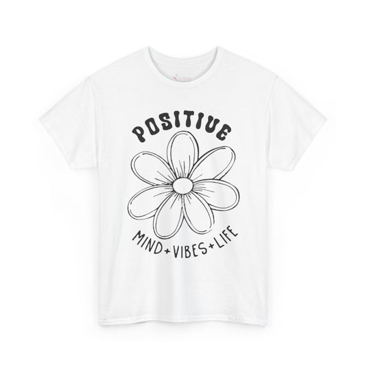 Gildan 5000 | Inspirational Daisy Unisex T-Shirt - Positive Mind, Vibes, Life