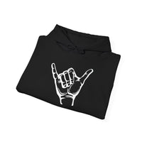 Gildan 18500 | POSITIVE Vibe Shaka Hand Unisex Hoodie – Cozy 'Hang Loose' Sweatshirt