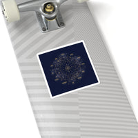 Zodiac Constellation Wheel Sticker | Astrology, Cosmic Gold Foil