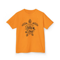 Gildan 5000B | Kids' "Salty Soul" Sea Turtle Graphic Tee