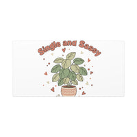 Single and Sassy Canvas, Matte Stretched | Anti‑Valentine, Funny Valentines Poster