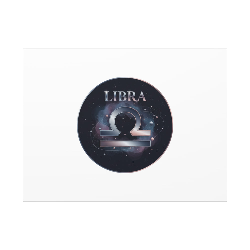 Libra Zodiac Canvas, Astrology Wall Art | Constellation Galaxy Print