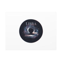 Libra Zodiac Canvas, Astrology Wall Art | Constellation Galaxy Print