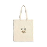 Love Is Oversold Tote | Anti Valentine, Single Humor Canvas