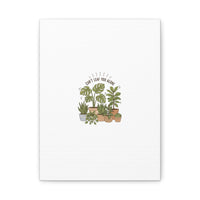 Can't Leaf You Alone Canvas | Plant Parent Humor, Sage Botanical Art