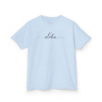 Gildan 5000B | Kids' "Aloha" Summer Vibe Cotton T-Shirt – Tropical Minimalist Tee