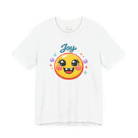 Bella+Canvas 3001 | Radiant Joy Emoji T-Shirt | Kawaii Aesthetic Smiley Graphic Tee | Unisex Jersey Short Sleeve Tee
