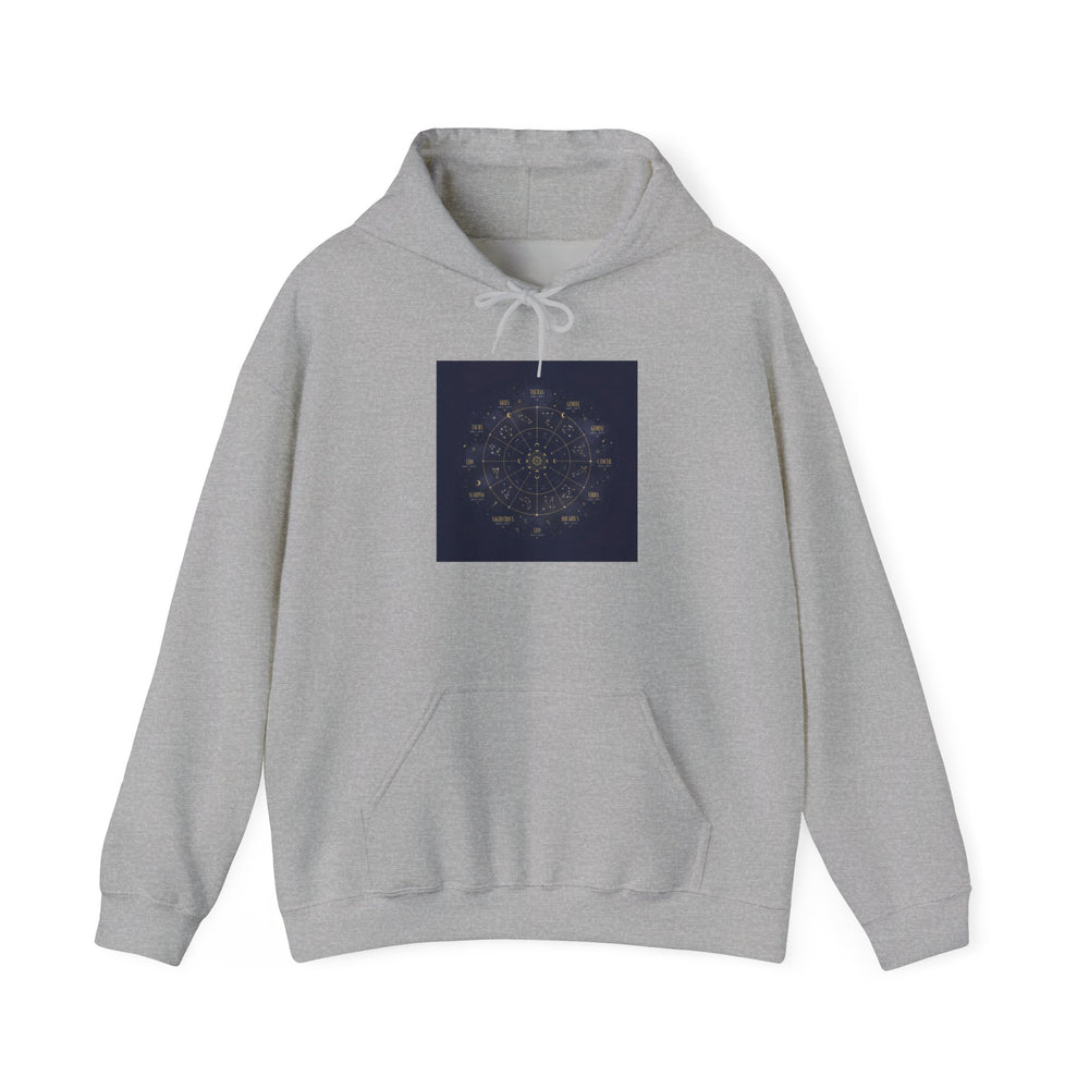 Zodiac Constellation Wheel Hoodie | Astrology, Metallic Galaxy