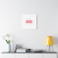 Besties Forever Canvas | Galentine’s Friendship Wall Art, Pink Confetti