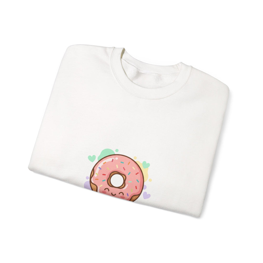 Donut Worry Be Happy Sweatshirt | Food Pun, Cozy Snack Humor