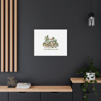 I'm Just Here for the Plants Canvas | Plant Parent Pun, Sage Botanical Wall Art