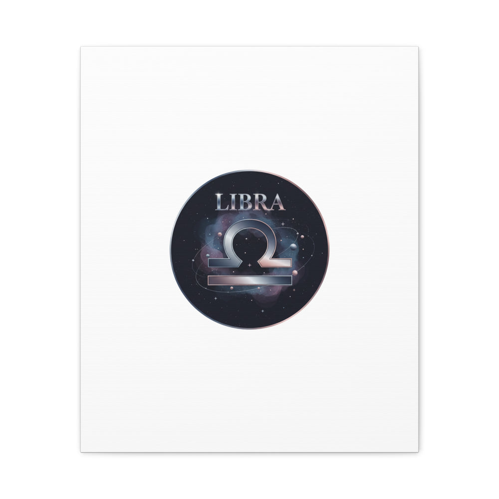 Libra Zodiac Canvas, Astrology Wall Art | Constellation Galaxy Print