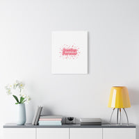 Besties Forever Canvas | Galentine’s Friendship Wall Art, Pink Confetti