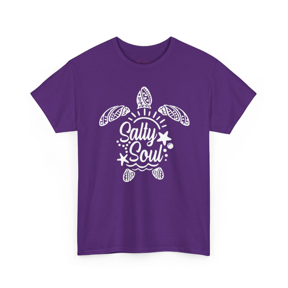 Gildan 5000 | Tribal Sea Turtle Unisex Softstyle Graphic Tee