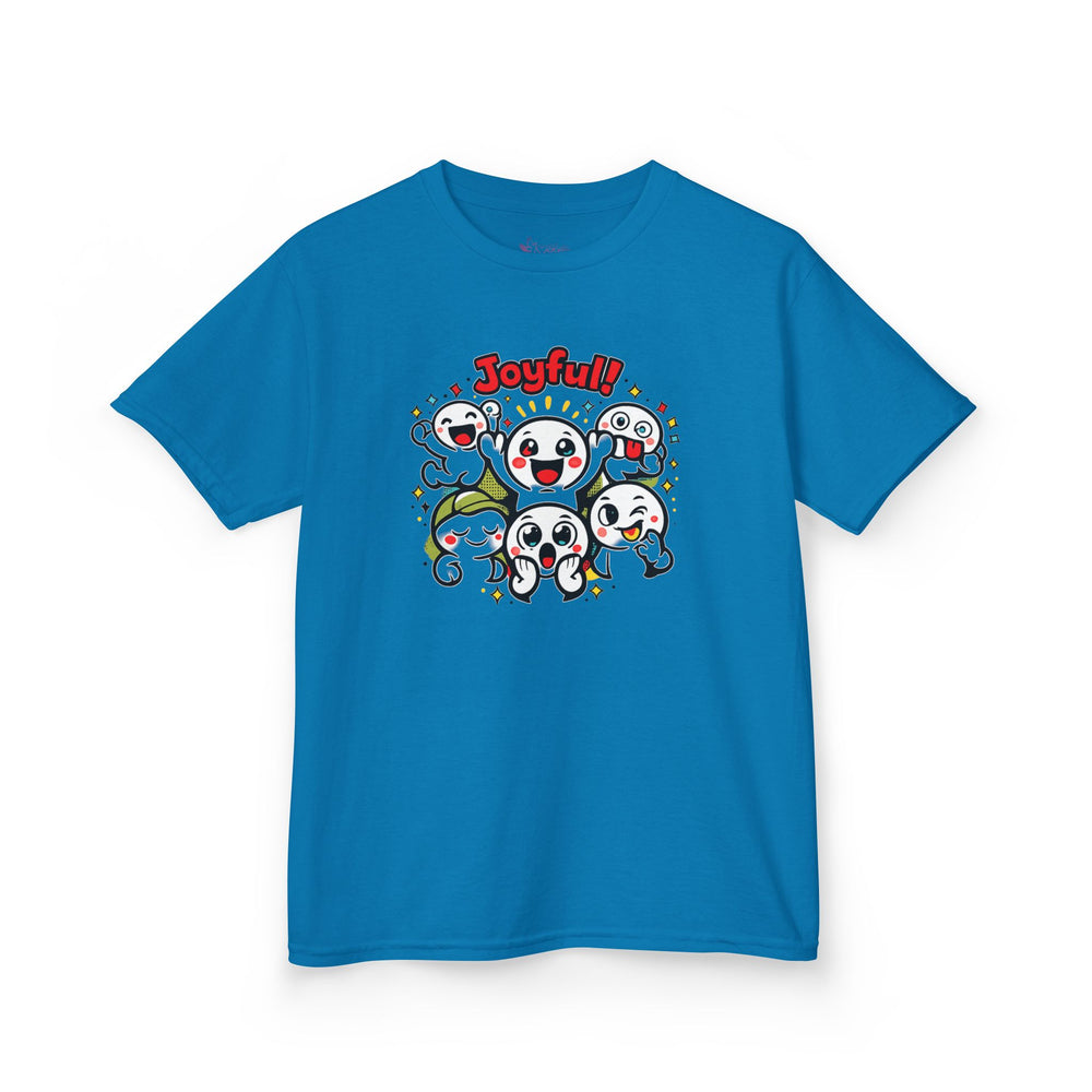 Gildan 5000B | "Joyful Crew" Kids' Premium Cotton Tee – Vibrant Cartoon Graphic T-Shirt