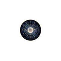 Zodiac Constellation Wheel Sticker | Astrology Cosmic Galaxy, Metallic Accent