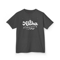 Gildan 5000B | Kids' "Aloha Summer" Graphic Tee – Soft Cotton Beach & Vacation T-Shirt