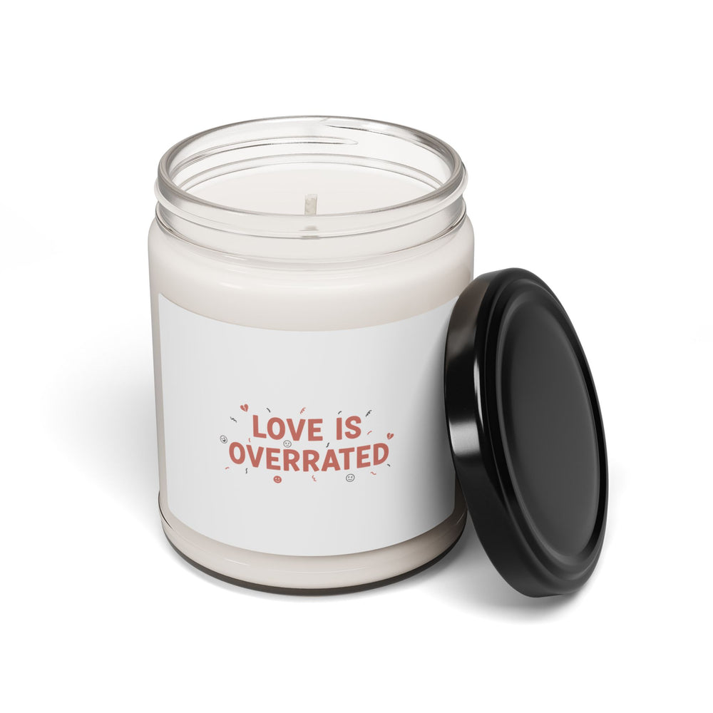 Love Is Overrated Candle | Soy Candle, Anti‑Valentine, Scented 9oz