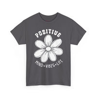 Gildan 5000 | Inspirational Daisy Unisex T-Shirt - Positive Mind, Vibes, Life