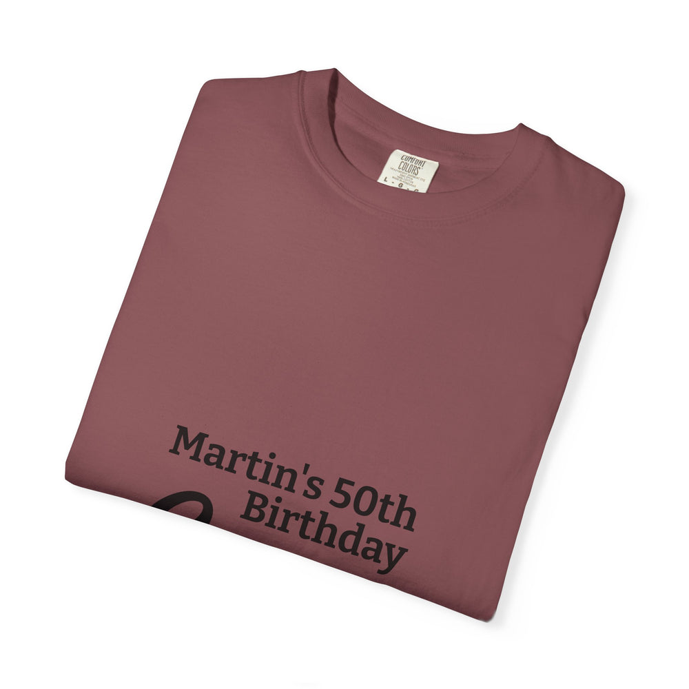 Birthday Crew T-Shirt – Personalized “Martin’s 50th Birthday Crew” Party Tee