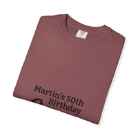 Birthday Crew T-Shirt – Personalized “Martin’s 50th Birthday Crew” Party Tee
