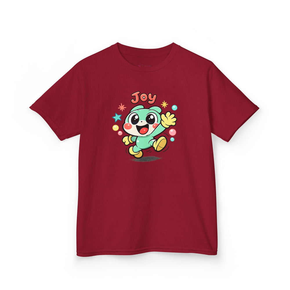 Gildan 5000B | The "Joy" Character Tee: Kids' Joyful Cartoon Character T-Shirt – Bright & Playful Design | Toddler & Youth "Joy" Graphic Tee – Cute Kawaii Style Mascot | Colorful "Joy" Stars & Bubbles...