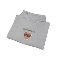 Single and Sassy Heart Hoodie | Anti‑Valentine, Cute Sarcastic Sweatshirt