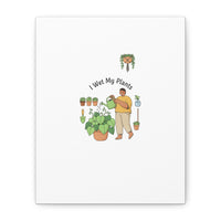 I Wet My Plants Canvas | Plant Parent Humor, Botanical Pun Wall Art