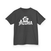Gildan 5000B | Kids' Aloha Hibiscus Tropical T-Shirt - Soft Cotton Summer Tee