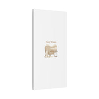 Cozy Winter minimal line art Canvas | Slow Life, soft life neutral wall decor