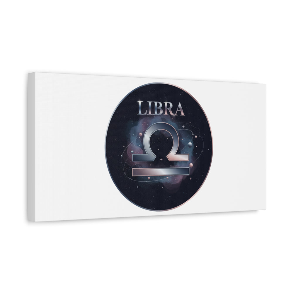 Libra Zodiac Canvas, Astrology Wall Art | Constellation Galaxy Print