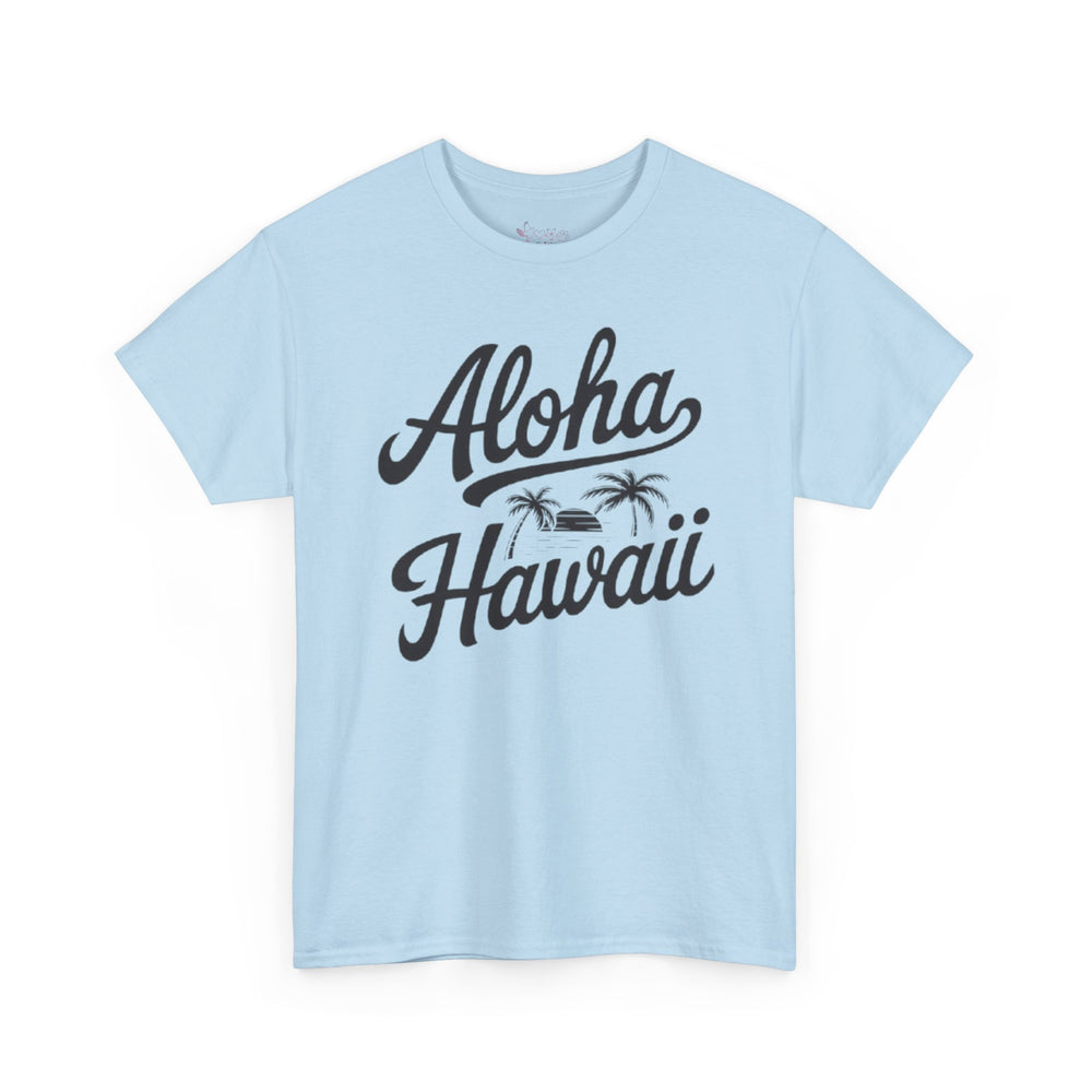 Gildan 5000 | Vintage Aloha Hawaii T-Shirt - Retro Island Paradise Tee - Unisex Hawaiian Vacation Shirt