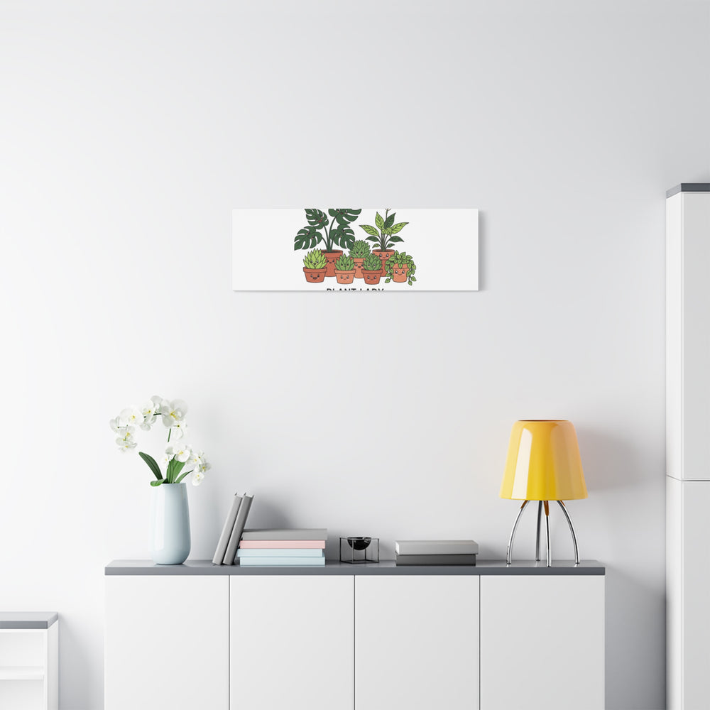 Plant Lady Canvas | Matte Stretched Botanical Pun Wall Art