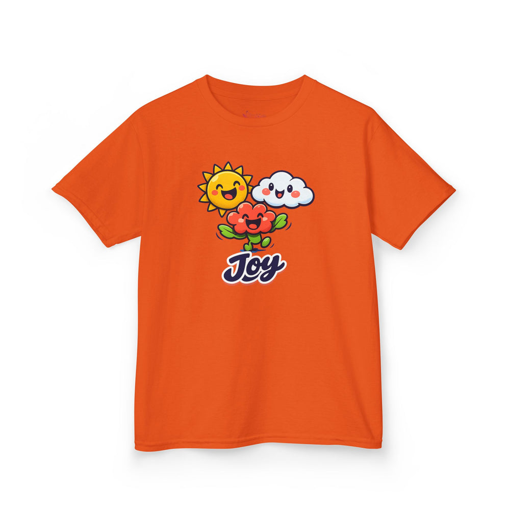 Gildan 5000B | Kids' "Joy" Sunny Day Graphic Tee – Soft Cotton Summer T-Shirt | Little Sunshine "Joy" Unisex Kids' Tee