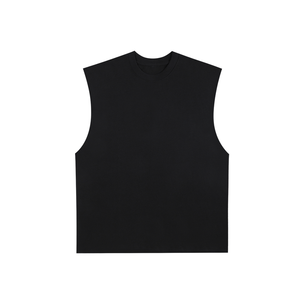 Unisex Raw Edge Cotton Tank Top