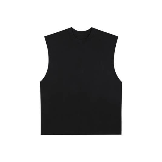 Unisex Raw Edge Cotton Tank Top