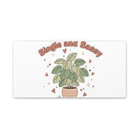 Single and Sassy Canvas, Matte Stretched | Anti‑Valentine, Funny Valentines Poster