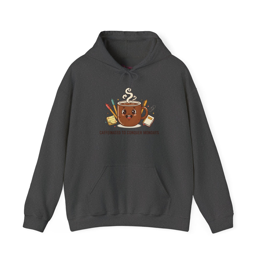 Gildan 18500 | Coffee Fuel Hoodie | Kawaii Coffee Cup Hoodie | Motivational Monday Morning Apparel