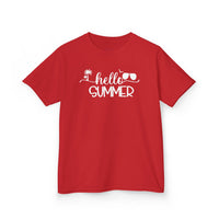 Gildan 5000B | Hello Summer Kids' Aloha T-Shirt | Toddler & Youth Summer Graphic Tee