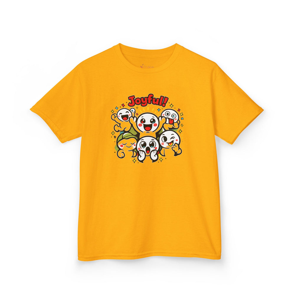 Gildan 5000B | "Joyful Crew" Kids' Premium Cotton Tee – Vibrant Cartoon Graphic T-Shirt