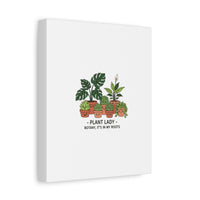 Plant Lady Canvas | Matte Stretched Botanical Pun Wall Art