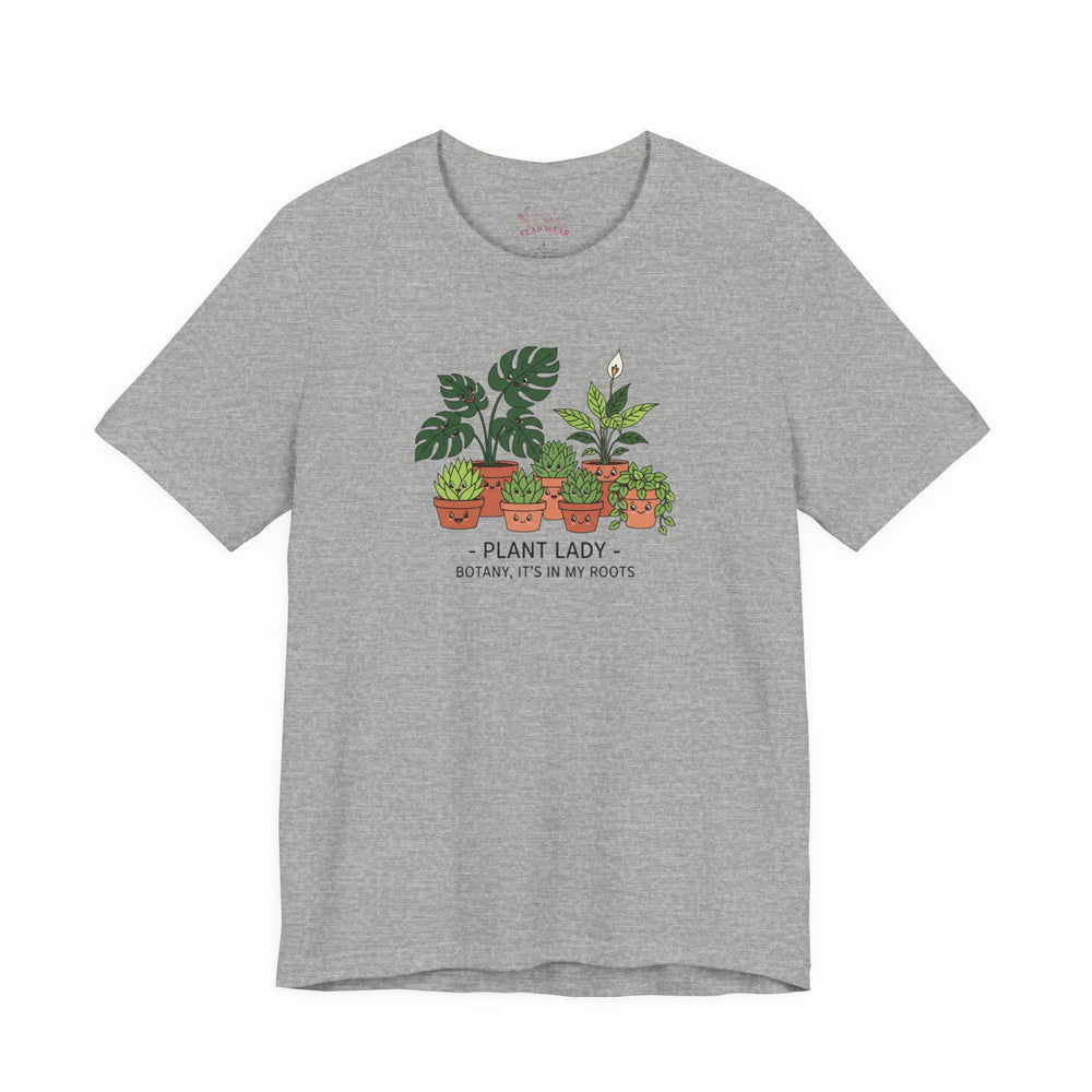 Bella+Canvas3001 | Plant Lady Tee | succulent pun, sage botanical doodle