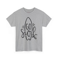 Gildan 5000 | Unisex Go Surf Cotton T-Shirt - Minimalist Coastal Surfboard Design