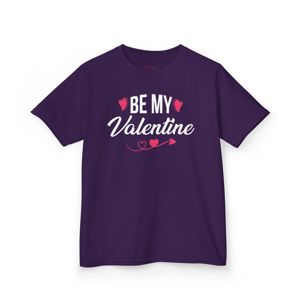 "Be My Valentine" Youth T-Shirt | Cute Heart & Arrow Graphic Tee for Kids | Boys & Girls School Holiday Top