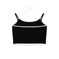 Women Contrast Binding Halter | Tank Toptank top,tank top ,tank tops women,tank top with built in bra,tank tops women y2k
