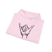 Gildan 18500 | POSITIVE Vibe Shaka Hand Unisex Hoodie – Cozy 'Hang Loose' Sweatshirt