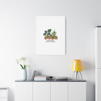 Plant Lady Canvas | Matte Stretched Botanical Pun Wall Art