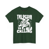 Gildan5000 | Unisex Sea Turtle "The Ocean Is Calling" Tee