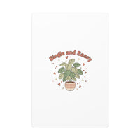 Single and Sassy Canvas, Matte Stretched | Anti‑Valentine, Funny Valentines Poster